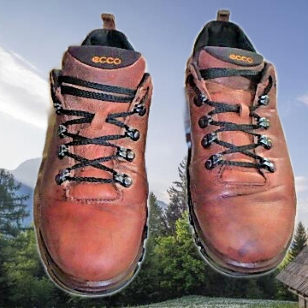 Ecco Receptor Leather Gore Tex Women’s Hiking Trail Walking Shoes EURO 40 US 8.5